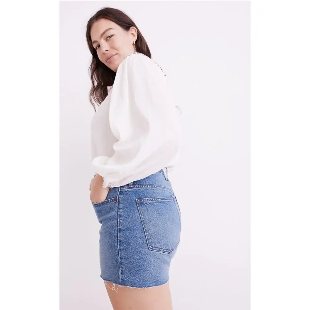 MADEWELL The Perfect Jean Short in Burnett Wash: TENCEL™ Lyocell Edition // 33